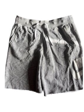 Nike Men's Gray large logo sports Athletic Drawstring Shorts